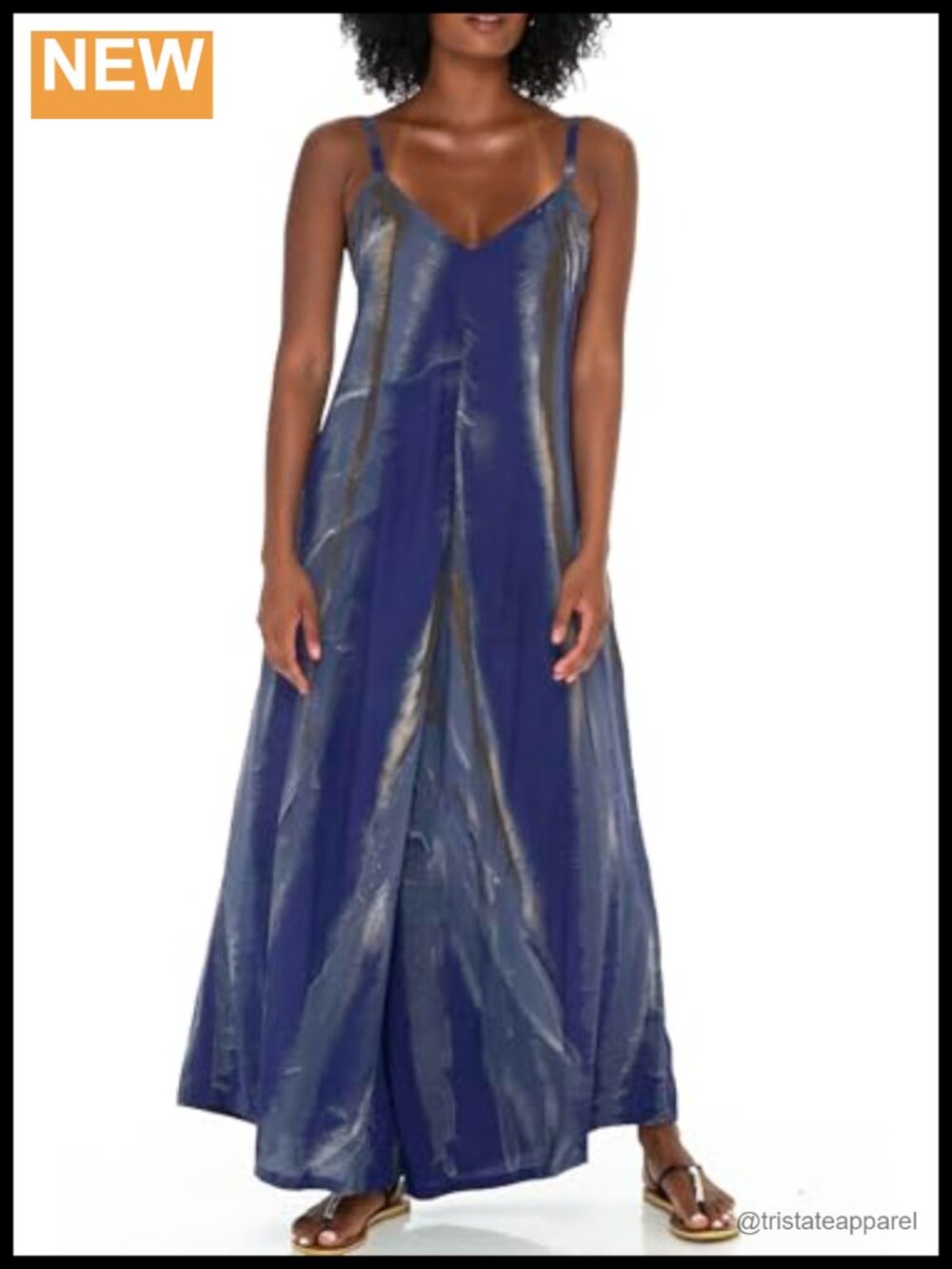 SHU-SHI Women's Tie Dye Sleeveless Wide Leg Jumpsuit Romper with Pockets